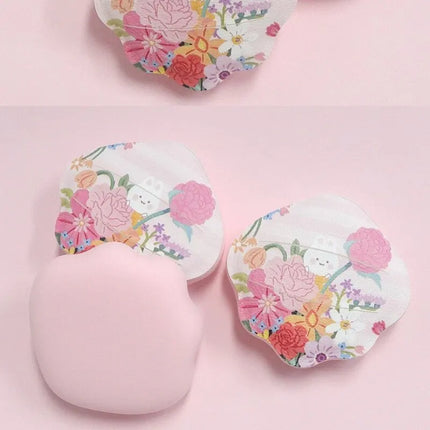 1 cute rabbit shell marshmallow air cushion powder puff thick rubycell shell shape makeup powder puff dry and wet dual-use