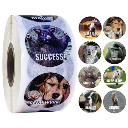 100-500pcs Cute Reward Stickers Roll with Word Motivational Stickers for School Teacher Kids Student Stationery Stickers Kids