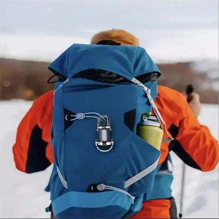 Mini TYPE-C Rechargeable LED Flashlight Keychain Portable Waterproof Camping Pocket Light Keyring Hanging Lamp Outdoor Tool
