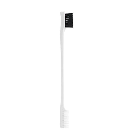 Hair Anti-static Edge Brush Comb 2-in-1 Double-sided Edge Control Brush Hair Styling Tool with Comb,Special for Real Hair Wigs