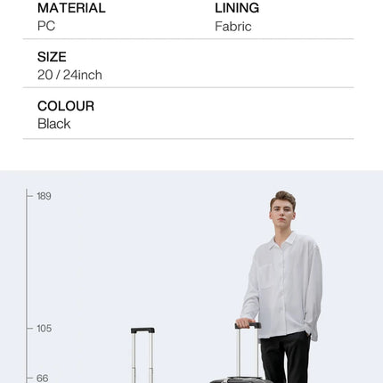 Mixi New Innovative Design Suitcase Carry On Hardside Rolling Luggage PC Spinner Wheels Trolley Case Aluminum Frame