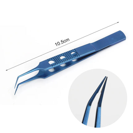 1 pc Eyelid Tweezers 10.5cm ophthalmic microsurgical instruments Ophthalmic forceps with hook platform
