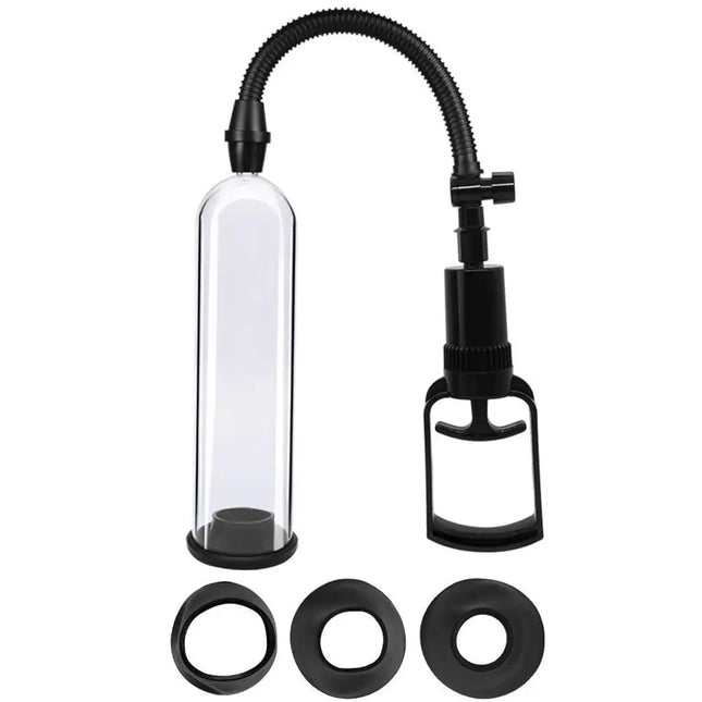 Vacuum Penis Pump Strengthen Manual Penis Enlarger Booster Extender Device With 3 Sizes Suction Sleeves