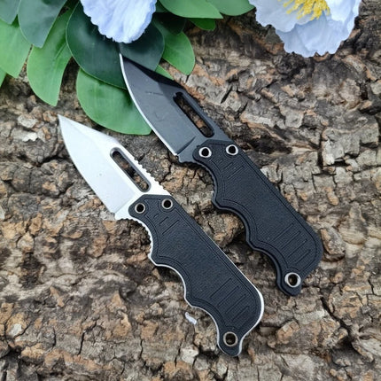 Ideal Gift for Men Mini Outdoor Straight Knife EDC Wilderness Hiking Fishing Multi-functional Gear with K Sheath Portable Practical Knife
