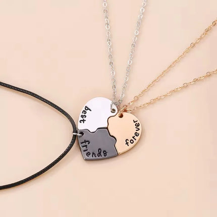 2/3pcs Friendship Necklaces for Women Girls Kawaii Best Friends Mom Daughter Pendant Chain BFF Jewelry Accessories Gifts 2025