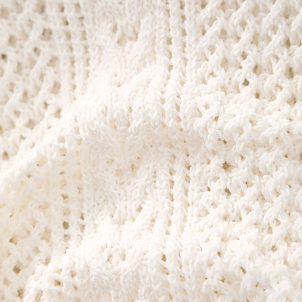 Literary Style Kidsren's Spring and Autum Pure Color New Cardigan 2025 Autum Knitted Tops for Boys and Girls
