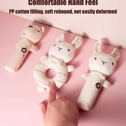 1PCS 0-6 months Baby Hand Shaker Newborn Comfort Toy Baby 0-1 Year Old Toy Baby Stick and Round Rattle