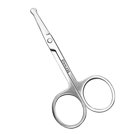 Stainless Steel Round Safety Scissors Eyebrow Makeup Scissor Beauty Nose Hair Trimmer Scissors Eyebrow with Sharp Head