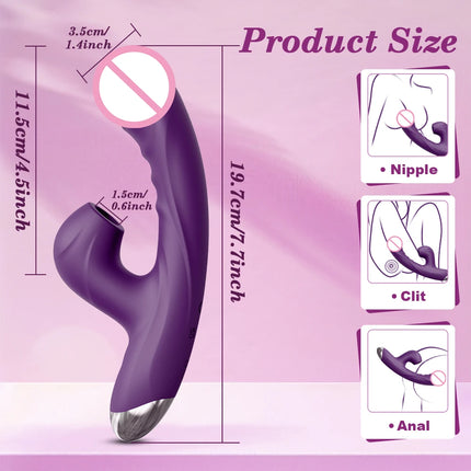 Powerful Sucking Clitoris Vibrator G Spot Clitoral Nipple Stimulator Realistic Dildo for Women Masturbation Adult Erotic Sex Toy
