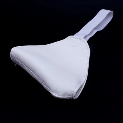 BDSM Bondage Leather Harness Eye Mask with Mystery Cover Nose Blindfold Goggles for Fetish Restrain Senses Adult Game Sex Toys