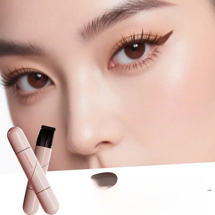 Eyeliner for Beginners Sweat-proof Double-headed Eyeliner Smudge-Proof Eyeliner Waterproof Double-Wing Integrated Eyeliner Stamp
