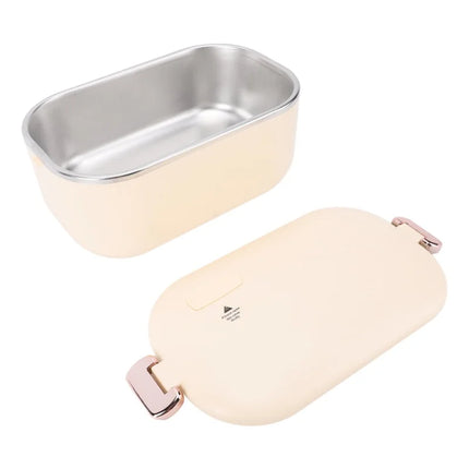 1L Electric Lunch Box Stainless Steel Food Warmer Portable Heating Meal Container For Office School Travel Camping Outdoor