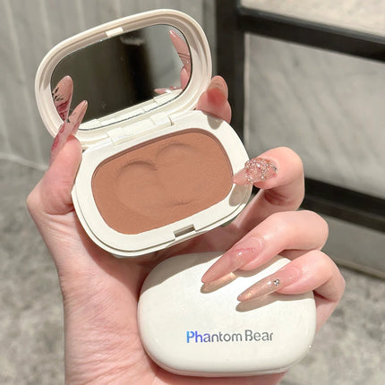 Monochrome Mud Blusher Contour Matte Natural Cheek Tint Purple Taro Low Saturation Waterproof Soft Contouring Cream Cosmetics