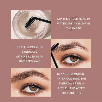 Matte Brown Black Wild Eyebrow Cream 3D Natural Tint Eyebrow Enhancers Gel Wax Waterproof Lasting Eye Makeup Cosmetic Tools