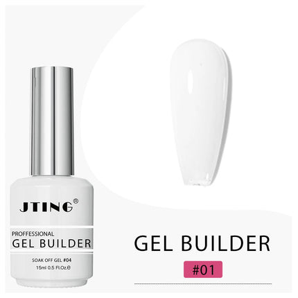 JTING 1pc 15ml Professional Quality 16colors Biab Gel Builder in a Bottle Nail Extension Vegan Cruelty Free Gel Polish