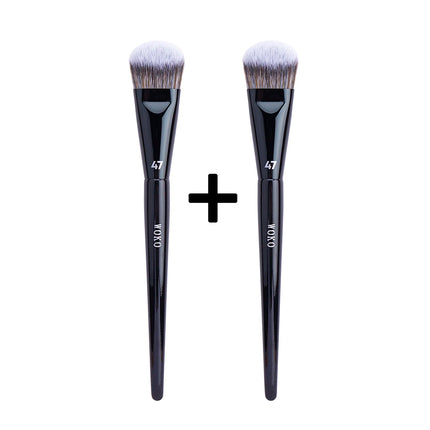 47 Foundation Brush Broom Shadow Liquid Cream Blending Blush Foundation Brush  Angled Professional Makeup Brush Cosmetic Tool