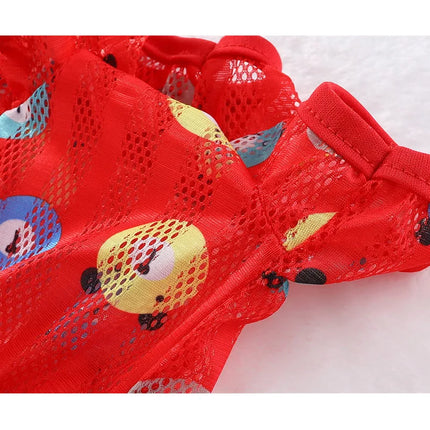 Dog Clothes Summer Mesh Jumpsuit Pajamas Pet Dog Onesie Tracksuit For Small Medium Dogs Dachshund York Puppy Bodysuit Overalls L