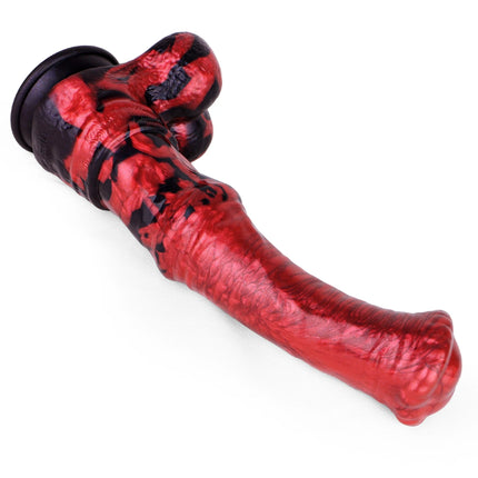 FAAK Fantasy Large Horse Dildo Sucker Silicone Multi Color Penis With Testis Sucker Female Masturbator Anal Plug For Women Men