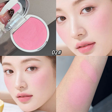 Monochrome Soft Mist Blush Highlights Cream Tangerine Peach Natural Apricot Nude Pink Cheek Purple-Blue Matte Brighten Makeup