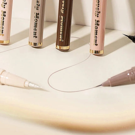 Ultra-fine Liquid Eyeliner Waterproof Glitter Matte Black Brown Shiny Eyeliner Lying Silkworm Pen Eye Beauty Party Makeup Tools