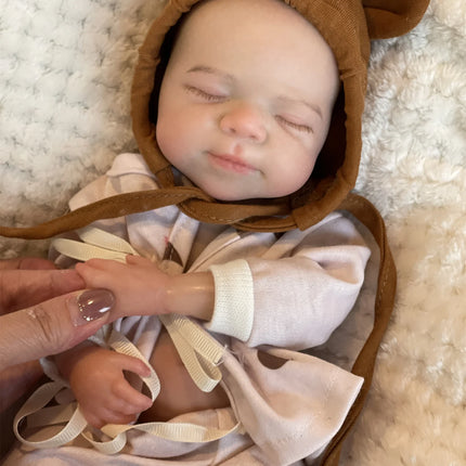 33cm Can Open Mouth Pascale Solid Silicone Reborn Baby Girls With Cute Clothes Lifelike Washable Newborn Baby Doll