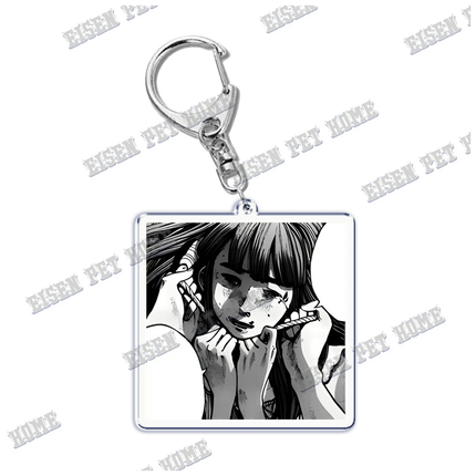 Goodnight Punpun Oyasumi Punpun Key Chain Keychains Ring for Accessories Bag Graffiti Pendant Keyring Jewelry Fans Gifts