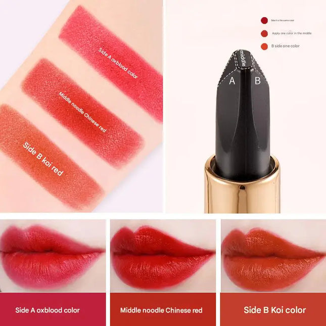 AGAG Flavorful Three-color Lipstick National Tide Lip Makeup Waterproof Non-removal Makeup A Three Color White Not Picky Skin