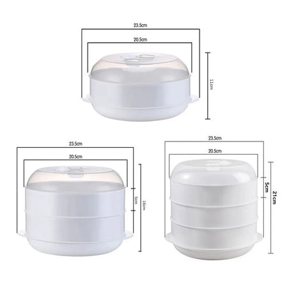 High Quality Steamed Rice Multi Layer Dumpling Container Steamed Bun Special Steamer Microwave Oven