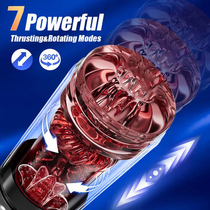Male Masturbator Automatic Heating Suck Masturbation Cup Vibrator Pussy Pocket Sex Machine Sex Dool Toys For Men Adult Goods18
