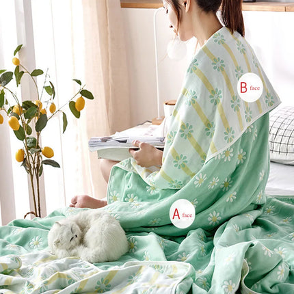 Chiffon towel, 6-layer cotton duvet, adult and children, double bed, air conditioner, fine duvet, extra large bedding