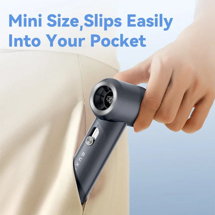 MUXNW Mini Handheld Fan 17000RPM Turbo Fan 100 Speed Settings Digital Display Rechargeable Portable Fan