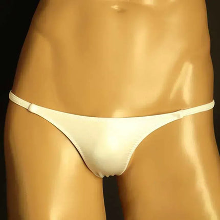 Men Sexy Underwear Silky Low Rise Thongs Breathable Pouch Panties  Underpants Bikini Lingerie Comfortable