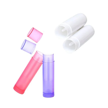 20/50/100pcs 5g Empty Lipstick Tube Lip Balm Container with Cap Refillable Travel Cosmetic Tube for DIY Lip Gloss Makeup Storage