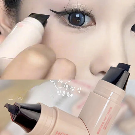 Waterproof Double-Wing Integrated Eyeliner Stamp - Sweat Proof & Long Lasting Easy to Use for Beginners Lazy Makeup Stencil