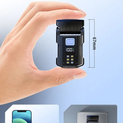 EDC Flashlight Mini Portable Type-C Rechargeable Magnetic Keychain Light Waterproof Hat Clip Lamp for Daily Carry Emergency