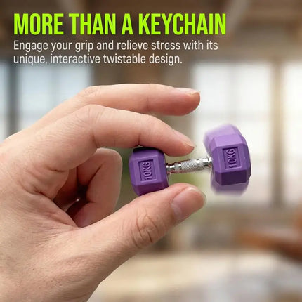 Fashion 3D PVC Dumbbell Keychain Mini Barbell Keyring Sports Gym Gift For Fitness Enthusiasts
