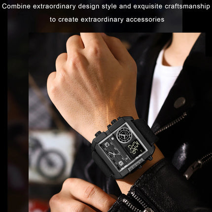 POEDAGAR Fashion Sports Digital Male Wristwatch Date Week Waterproof Luminous Casual Men Clock Electronic Men's Quartz Watches