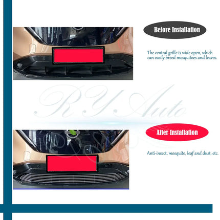 Car Grille Mesh For Nissan Ariya FE0 2022~2027 Anti-dust Front Bumper Protection Grille Dust Cover Tank Net Pad Auto Accessories