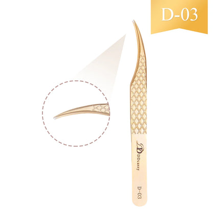 Volume Eyelash Pincet Eyelash Tweezers Antistatic Anti-Slip High-Density Precision Accurate Tweezers Nippers Point