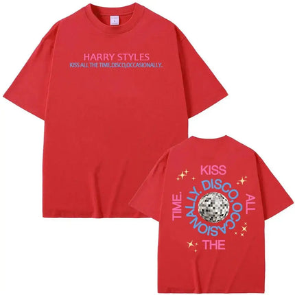 2026 New Album Print Tops 2026 Latest Harry Styles Fan Cotton T-shirt for Fans of His  T Shirts Casual Loose T Shirts Unisex