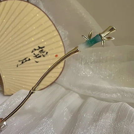 Neo Chinese Hairpin For Women Trendy Metal Flower Tassel Hair Stick Girls Daily Travel Shopping Jewelry Hair Accessories 1pc