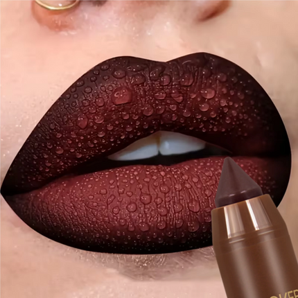 1PC Deep Brown Series-Matte Lip Liner and Lipstick-Waterproof, Sweat-proof, Long-lasting-Dual Use-Everyday Makeup-Easy-to-Apply