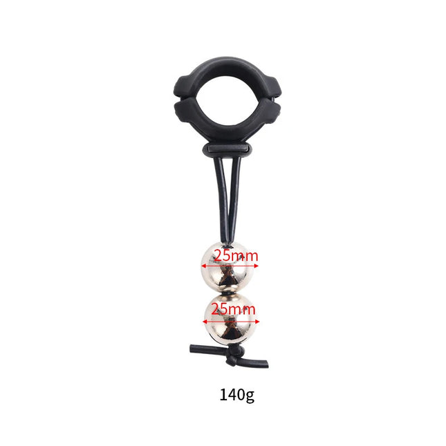 New 1Pc Male Penis Ring Exercise Device Weight Bearing Penis Extender Enlargement Stretcher Ball Semen Lock Sex Toys For Men