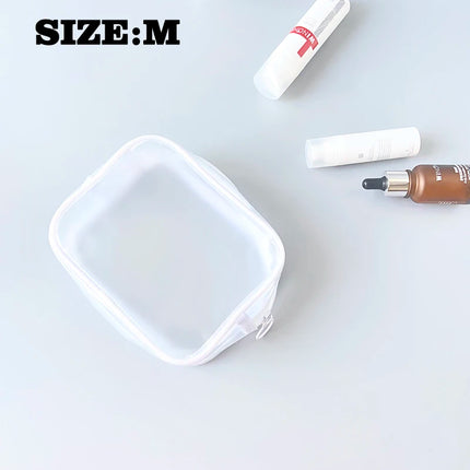 20Custom Waterproof Storage Bag Portable Cosmetic Pvc Bag  Handbag Toiletry Bag Minimalist Transparent Makeup Bag Travel Washbag