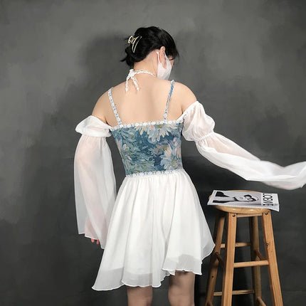 Fashion Lolita Shirt Women Corset Top Camis y2k Body Shaper Woman Clothing Blouses Sexy Waist Trainer Bustiers Ladies Underbust