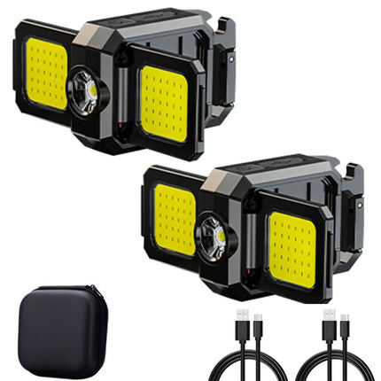 Mini LED Handheld Flashlights USB Rechargeable LED COB Work Lights Waterproof Keychain Emergency Lantern For Outdoor Camping