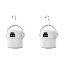 Portable Solar Camping Lantern, USB Rechargeable Waterproof Emergency Light for Hiking, Backpacking & Tent Activities