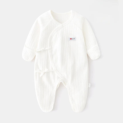 Long Sleeve Baby Onesies 2025 Baby Clothes Summer Leg-Wrapping Onesies Soft Boys Romper Cartoon Newborn Bodysuit 0-9Month