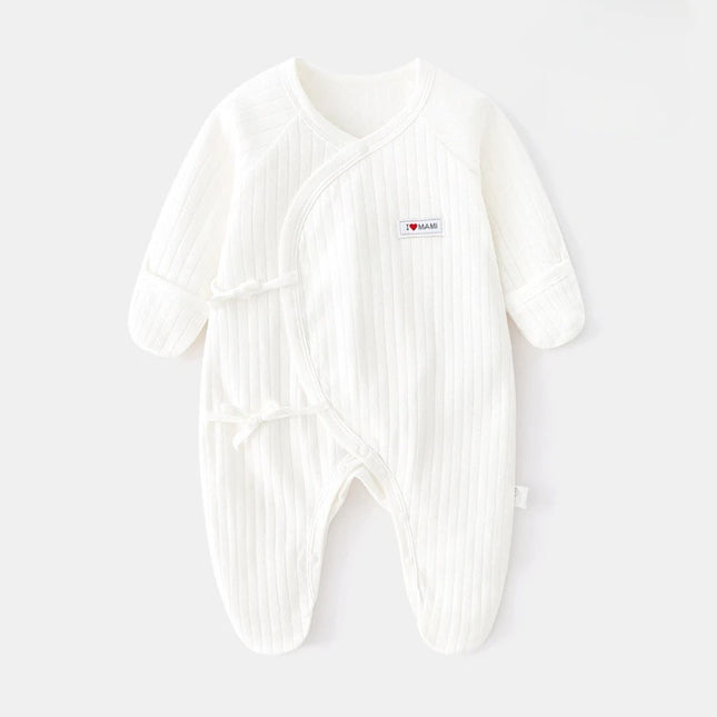 Long Sleeve Baby Onesies 2025 Baby Clothes Summer Leg-Wrapping Onesies Soft Boys Romper Cartoon Newborn Bodysuit 0-9Month