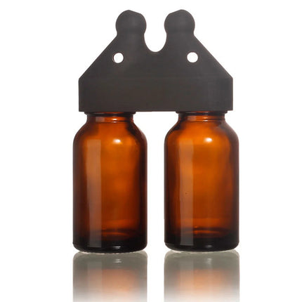 Essential Oil and Perfume Inhaler in Separate Bottles Leakproof Aroma Essential Oil Lnhaler Cap Black, Double and Sole